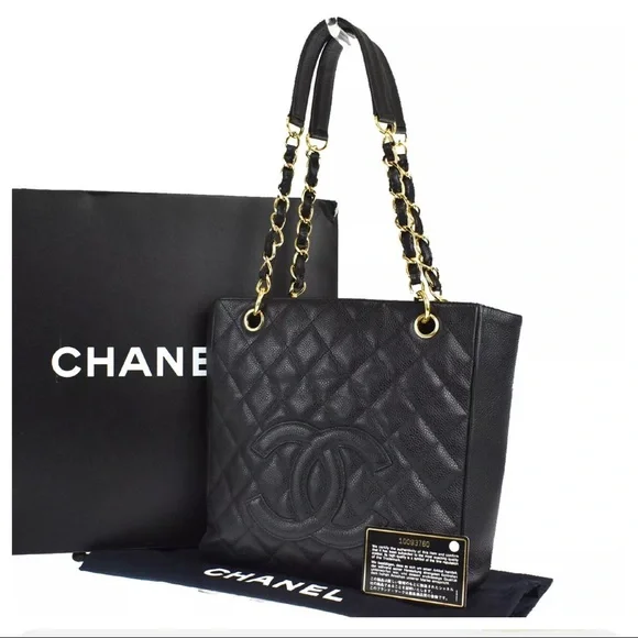 CHANEL Chain Shoulder Tote Bag - Picture 1 of 4